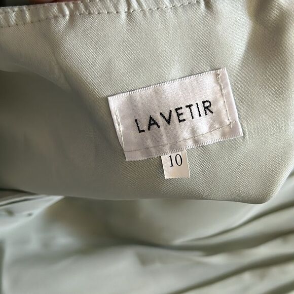 Lacería A-Line V-Neck Half Sleeves Long Chiffon with pockets - Picture 4 of 13